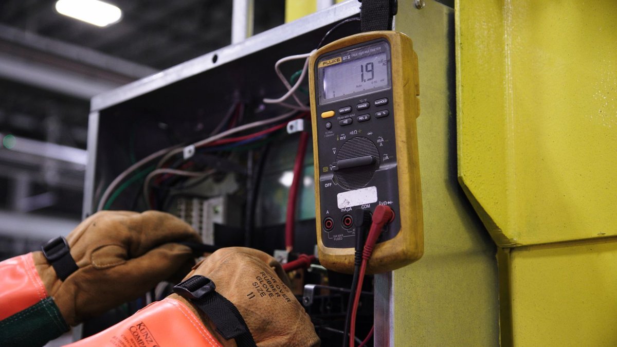 Test électrique sur une installation de chauffage